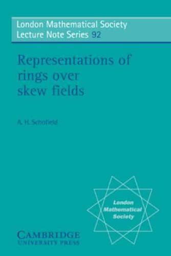 Representation of Rings Over Skew Fields