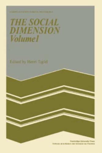The Social Dimension: European Developments in Social Psychology