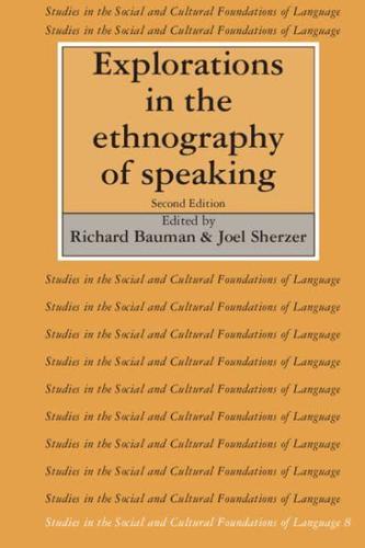 Explorations in the Ethnography of Speaking