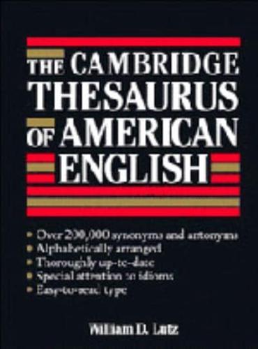 The Cambridge Thesaurus of American English