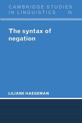 The Syntax of Negation