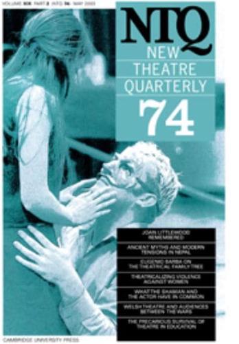 New Theatre Quarterly 74: Volume 19, Part 2
