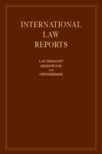 International Law Reports. Vol. 107