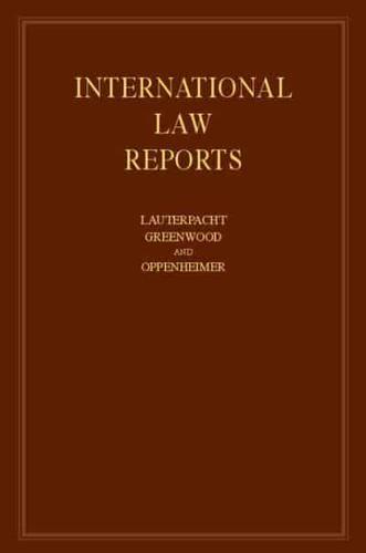 International Law Reports. Vol. 116