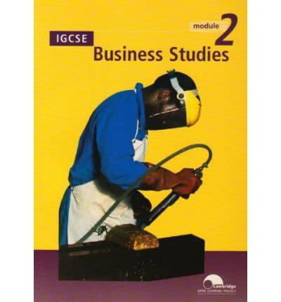 IGCSE Business Studies. Module 2