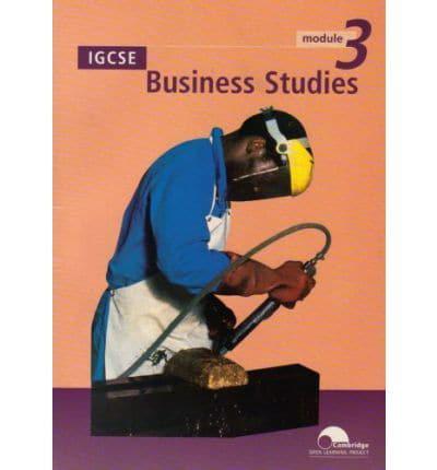IGCSE Business Studies. Module 3