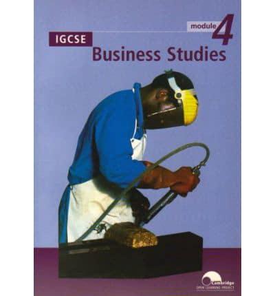 IGCSE Business Studies. Module 4