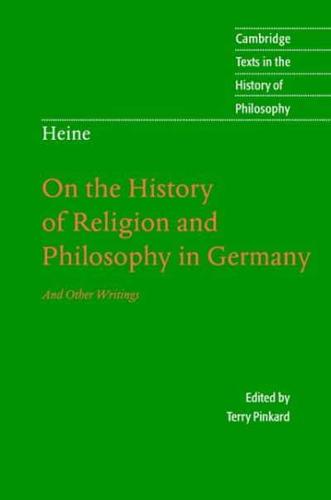 Heine: On the History of Religion and Philosophy in Germany
