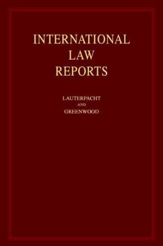 International Law Reports. Vol. 128