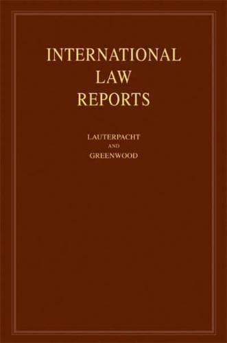 International Law Reports. Vol. 134