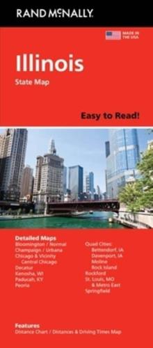 Rand McNally Easy to Read: Illinois State Map