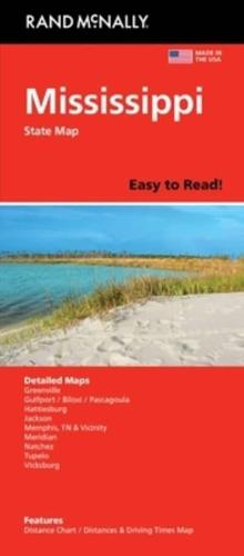 Rand McNally Easy to Read: Mississippi State Map
