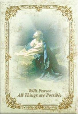 With Prayer All Things Are Possible Prayer Journal: Protestant Edition with Cross Necklace