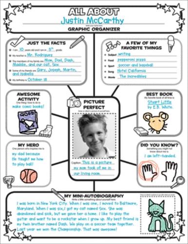 Graphic Organizer Posters: All-About-Me Web: Grades 3-6