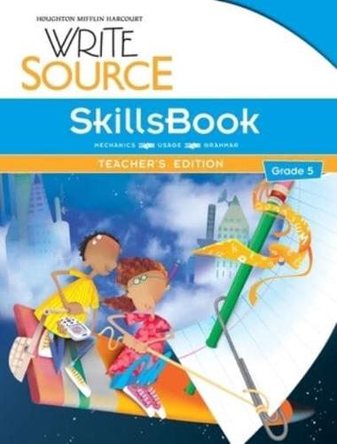 Write Source SkillsBook Teacher's Edition Grade 5