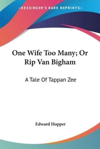 One Wife Too Many; Or Rip Van Bigham