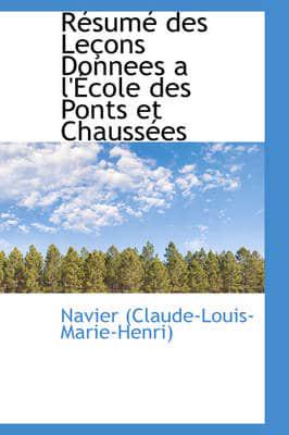 Resume Des Lecons Donnees A L'Ecole Des Ponts Et Chaussees