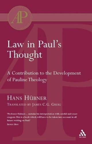 Law in Paul's Thought