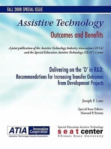 Delivering on the 'D' in R&D: Recommendations for Increasing Transfer Outcomes from Developmental Projects
