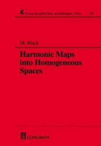 Harmonic Maps Into Homogeneous Spaces