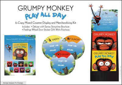Grumpy Monkey Play All Day 6-Copy Mixed Counter Display and Merchandising Kit