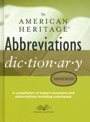 The American Heritage Abbreviations Dictionary, Third Edition