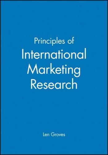 Principles of International Marketing Research