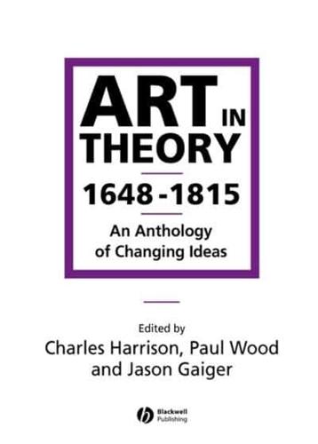 Art in Theory, 1648-1815