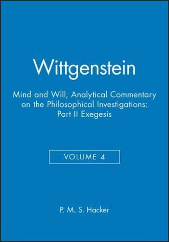 Wittgenstein, Mind and Will
