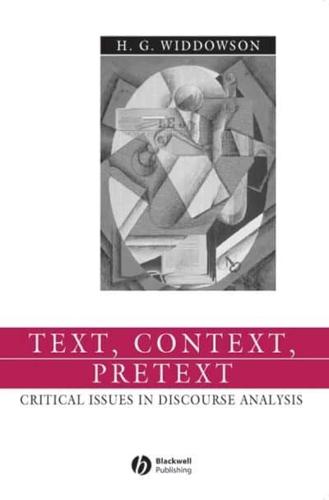 Text, Context, and Pretext