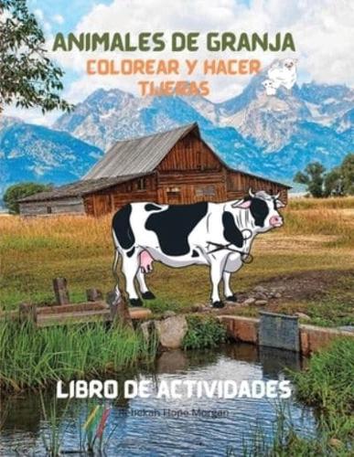 Animales De Granja Colorear Y Hacer Tijeras Libro De Actividades