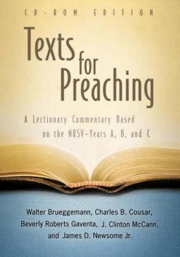 Texts for Preaching, CD-ROM Edition