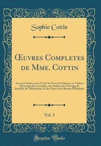 Oeuvres Completes De Mme. Cottin, Vol. 3