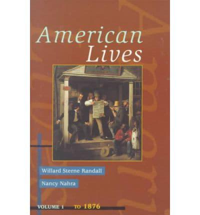 American Lives, Volume I