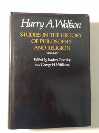 Studies in the History of Philosophy and Religion