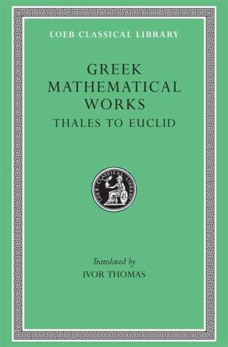 Greek Mathematical Works, Volume I