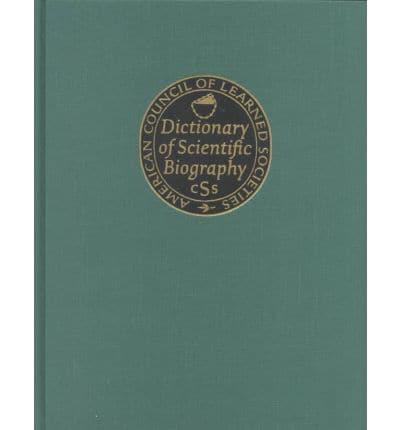 Dictionary of Scientific Biography. Vol. 18 Supplement II