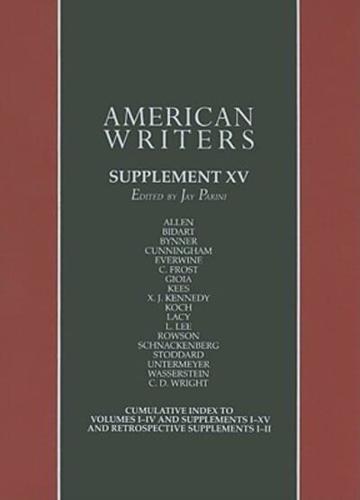 American Writers, Supplement XV