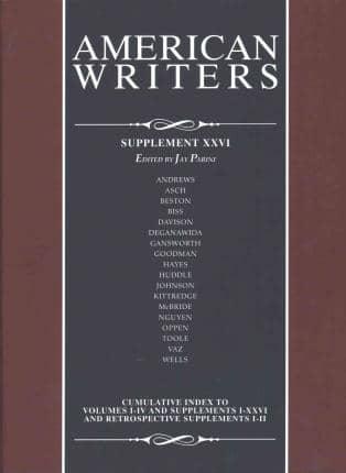 American Writers, Supplement XXVI
