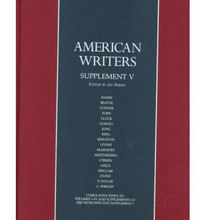 American Writers, Supplement V