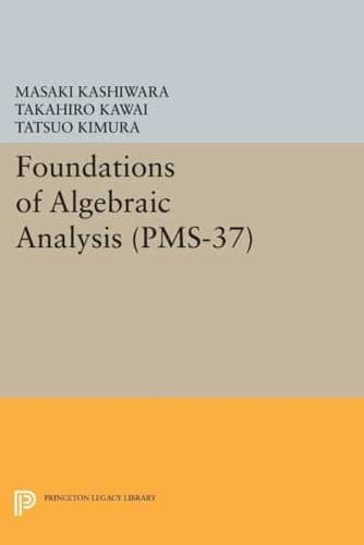 Foundations of Algebraic Analysis