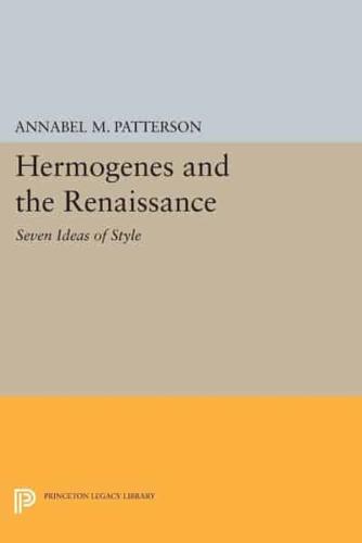 Hermogenes and the Renaissance