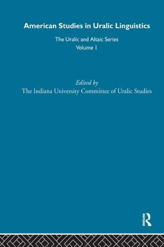 American Studies in Uralic Linguistics