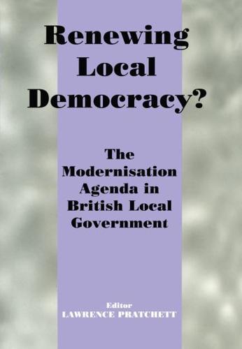 Renewing Local Democracy?