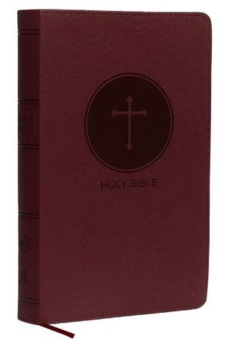 NKJV, Deluxe Gift Bible, Leathersoft, Burgundy, Red Letter, Comfort Print