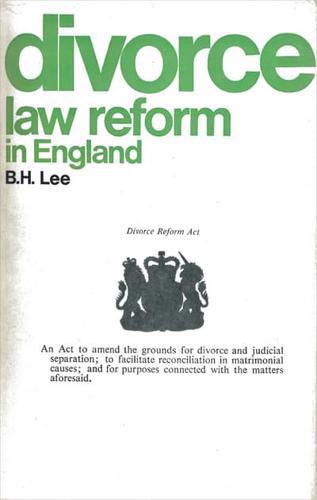 Divorce Law Reform in England