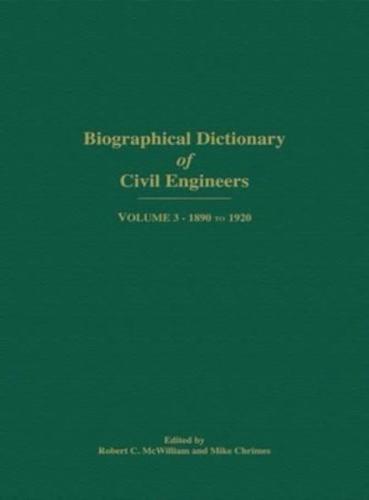 Biographical Dictionary of Civil Engineers in Great Britain and Ireland - Volume 3
