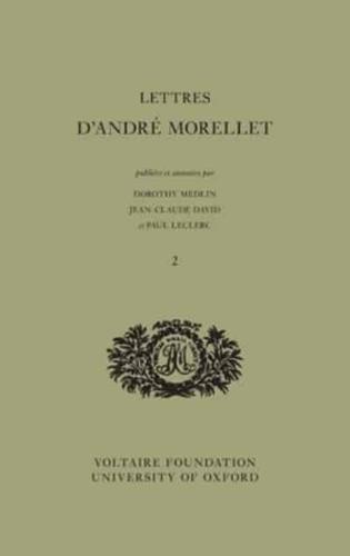 Lettres d'Andre Morellet