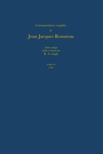Correspondance Complète De Rousseau 7