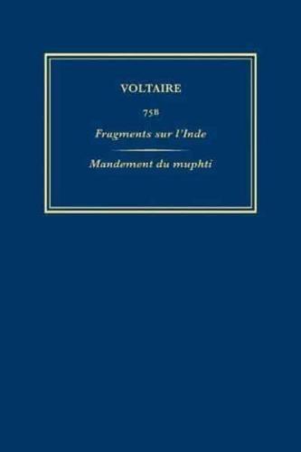 Complete Works of Voltaire Vol. 75B